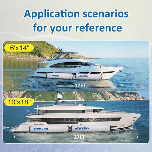 Inflatable Boat Bumpers for Docking, Large Inflatable Boat Dock Fenders and Bumpers for Fishing Boat, Pontoon Boat, Yachts and Jet Ski in Saudi Arabia