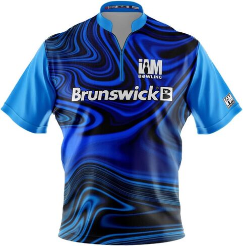 Logo Infusion Dye-Sublimated Bowling Jersey (Sash Collar) - I AM Bowling Fun Design 2035-BR - Brunswick in Saudi Arabia