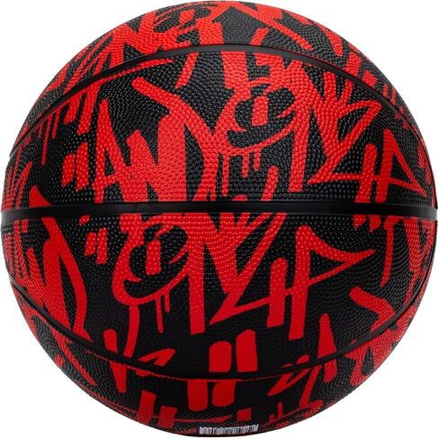AND1 Street Ink Rubber Basketball: Official Regulation Size 7 (29.5 inches) Rubber Basketball - Deep Channel Construction Streetball, Made for Indoor Outdoor in Saudi Arabia