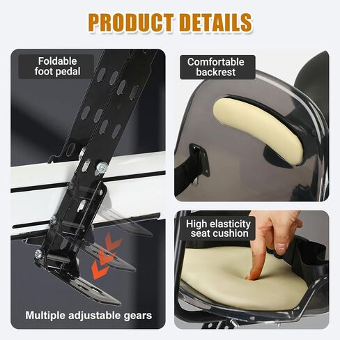Bike Seat - Front Mount, Bike Seat for Adult Bike,Retractable Baby Bike Seat Front Mounted in Saudi Arabia