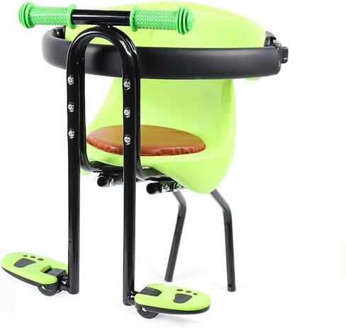 Kids Bike Seat, Bike Seat for Kids with Handlebar, Front Mounted Child Bike Seat with Back Rest Armrest Kids Safety for Bicycles, Bike Attachment for All Types of Bicycles in Kuwait