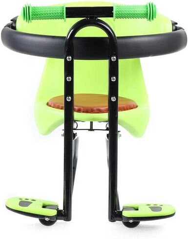 Kids Bike Seat, Bike Seat for Kids with Handlebar, Front Mounted Child Bike Seat with Back Rest Armrest Kids Safety for Bicycles, Bike Attachment for All Types of Bicycles in Kuwait