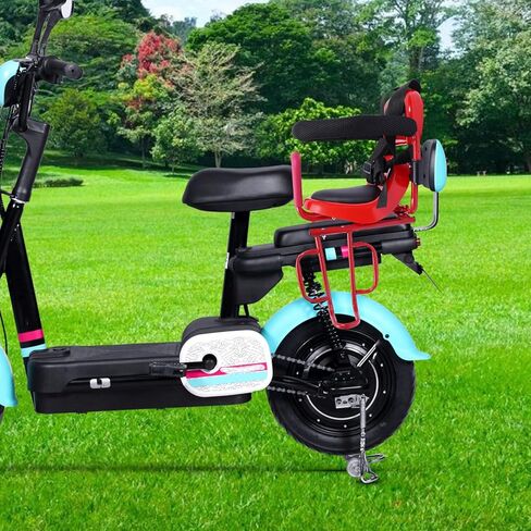 Rear Child Bike Seat, 14.17 * 20.48in Portable Rear Mounted Child Bike Seat Bike Halterung Hinten Montie Parent Universal Bicycle Carrier with U-Shaped Guardrail for Kids 6 Months-6 Years Old in Kuwait