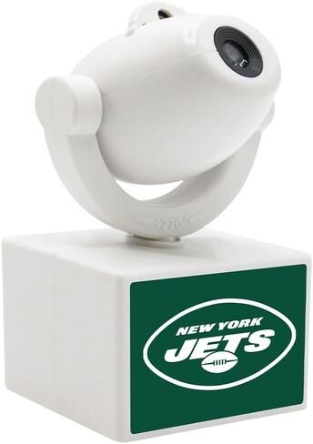 Sporticulture NFL American Football New York Jets - Adjustable Led Mini Spotlight Projector with 6 Team Logo Designs - Portable & Rechargeable Spotlight - Battery-Operated - 4.375" x 3.125" in Saudi Arabia