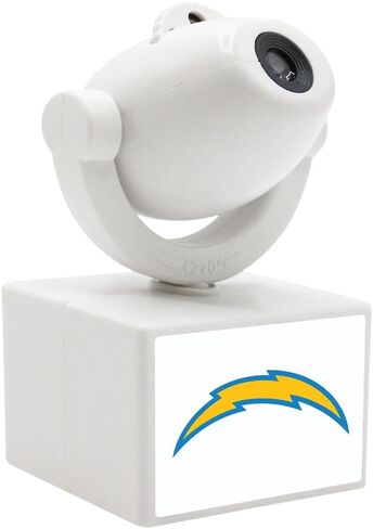Sporticulture NFL American Football Los Angeles Charges - Adjustable Led Mini Spotlight Projector with 6 Team Logo Designs - Portable & Rechargeable Spotlight - Battery-Operated - 4.375" x 3.125" in Saudi Arabia