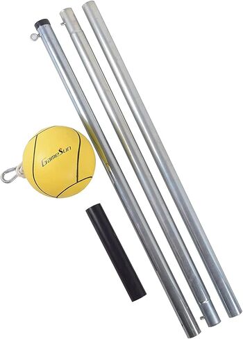 مجموعة كرة الحبل المجلفنة مع كرة صفراء، وأعمدة مجلفنة، وحبل للأماكن الخارجية، والفناء الخلفي in Kuwait