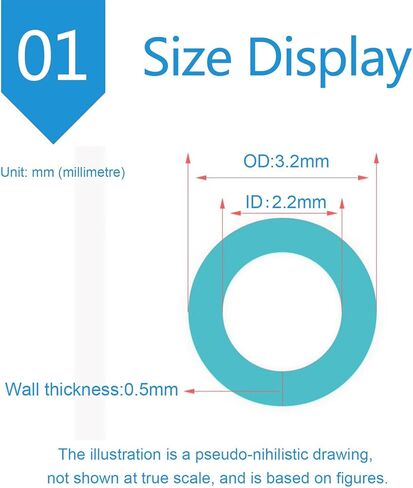ID:2.2 مللي متر ، أنبوب السيليكون خرطوم الأنابيب الشعرية للاستخدام اليدوي ، OD 3.2 مللي متر ، 10 أمتار in Kuwait