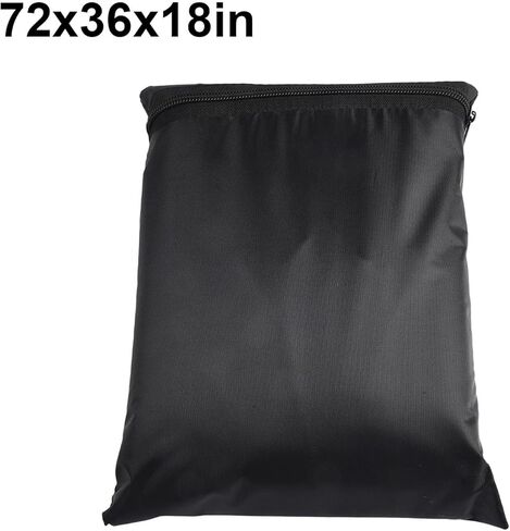 Storage Shelf Cover with Transparent PVC Mesh Panel 3-Way Zippers Water-Resistant Protector for 5-Tier Rack Fits 36 x 18 x 72 Inch Black for Outdoor Garage Sheds Trucks Storage in Kuwait