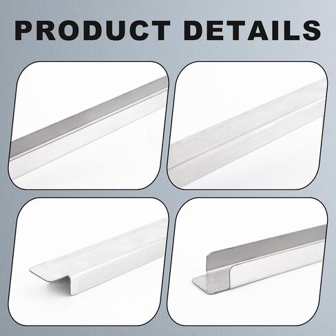 4pcs Steam Table Dividers, 32cm/12.6 Inch Stainless Steel Metal Food Pan Divider Adaptor Bars for Restaurant Kitchen Buffet Prep Table Service Accessories in Saudi Arabia
