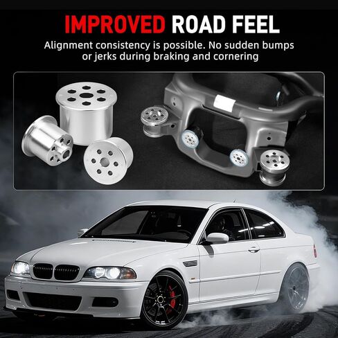 Bevinsee 80a Poly Poly Mountial Mount Mount Kit متوافق مع BMW E46 Z4 E85 E86 X3 E83 323i 323CI 325I 325CI 325XI 328I 330I 330CI استبدال 331767788 3317675180808 in Kuwait