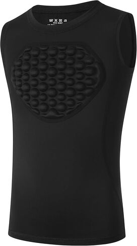 Youth Baseball Chest Protector Padded Compression Shirt Heart Sternum Guard Football Baseball Softball Lacrosse Goalies in Saudi Arabia