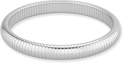 Poaiiu Bracelets for Women 14K Gold Plated/Silver Stretch 10/14/16mm Snake Chain Bangle Cuff Bracelet Jewelry Gifts for Girls in Kuwait