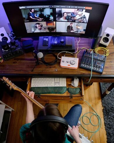 Stream for rehearsing, performing, and jamming online in real time with musicians up to 500 miles away—Low latency, 48k audio, control from any PC/Mac or tablet. in Saudi Arabia