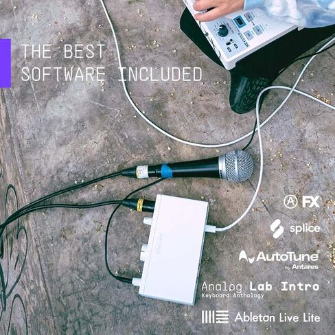Arturia - MiniFuse 2 OTG - واجهة الصوت وMIDI مع برامج إبداعية للتسجيل والإنتاج والبث الصوتي والجيتار وUSBC/USBA - أبيض in Saudi Arabia
