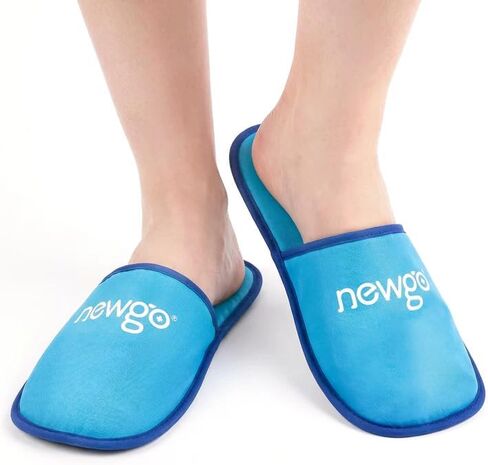 NEWGO Gel Ice Slippers Ice Pack for Foot Cold Therapy, FSA HSA Eligible Cooling Ice Pack Slippers for Hot Feet, Plantar Fasciitis, Neuropathy, Sore Feet, Post Foot Surgery, Swelling - 2 Pack in Saudi Arabia