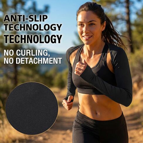 2 Pack Arm Sleeves for Women, Cooling Sun Protection Shawl Arm Covers with Finger Holes, Black Cooling Sleeves for Women Outdoor Sports Golfing Riding Driving in Saudi Arabia