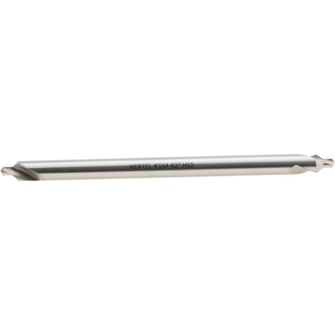 Combo Drill & Countersink, #3, High Speed Steel, 1/4" Body Diameter, 7/64" Point Diameter, Bright Polished Finish, 118° Angle, 4" Overall Length in Saudi Arabia