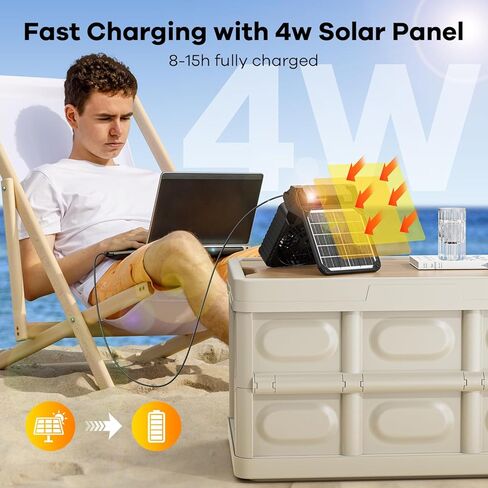 15000mAh Solar Powered Camping Fan,Portable Rechargeable Battery Powered Travel Fan with LED Lantern,Beach Essentials for Hurricane Emergencies, Hiking,Worksite Cooling (Black) in Kuwait