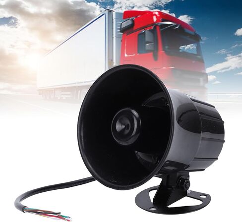 GOWENIC PA Megaphone Speaker, DC 12V 24V High Volume Forklift Siren Horn Megaphone Speaker, Super Loud 120dB Siren, for Emergency Vehicles, Marine in Saudi Arabia