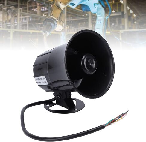 GOWENIC PA Megaphone Speaker, DC 12V 24V High Volume Forklift Siren Horn Megaphone Speaker, Super Loud 120dB Siren, for Emergency Vehicles, Marine in Saudi Arabia