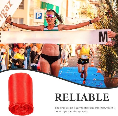 GARVALON قطعتان من حزام الجري لحدث الجري وحزام سباق الجري متعدد الوظائف، حبل مريح بلمسة نهائية لألعاب القوى في مجال المسار وخط نهاية سباق الماراثون، طول 5 أمتار in Kuwait