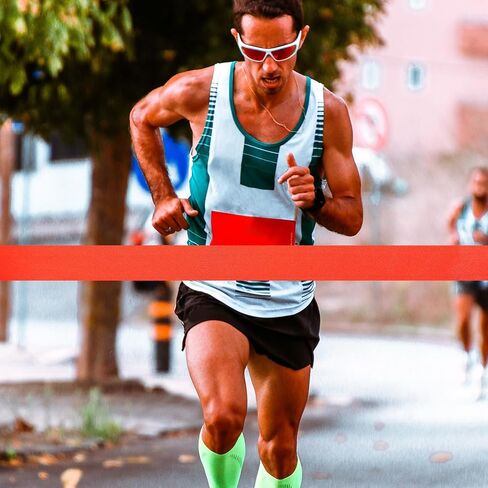 GARVALON قطعتان من حزام الجري لحدث الجري وحزام سباق الجري متعدد الوظائف، حبل مريح بلمسة نهائية لألعاب القوى في مجال المسار وخط نهاية سباق الماراثون، طول 5 أمتار in Kuwait