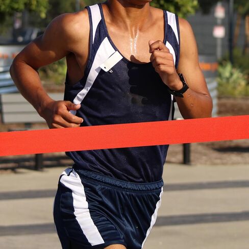 GARVALON قطعتان من حزام الجري لحدث الجري وحزام سباق الجري متعدد الوظائف، حبل مريح بلمسة نهائية لألعاب القوى في مجال المسار وخط نهاية سباق الماراثون، طول 5 أمتار in Kuwait