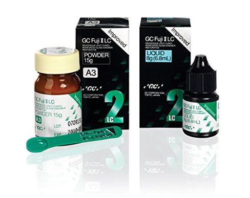 GC America GC-000185 Fuji II LC 1: Restorative, Capsule Pack, A2 Shade, Shape in Kuwait