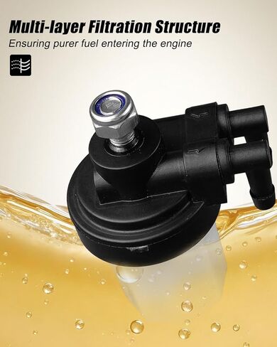 Boat Engine Fuel Filter Assy 35-8M0088825 Fit for Mercury Mariner Outboard Engines 9.9HP 18HP 25HP 40HP 50HP, Replace 35-853733A2 35-853733T02 35-853733T03 35-898101T68 in Saudi Arabia