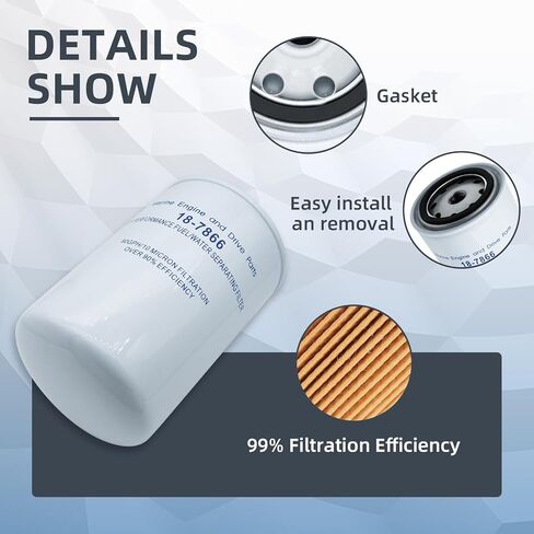 18-7866 fuel filter water separator filter, suitable for Yamaha MAR-10MEL-00-00, MAR-FUELF-IL-TR Sierra 18-7866, Mallory 9-37807 outboard motor in Kuwait