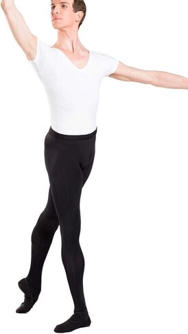 WEAR MOI Solo Men's Footed Tights Black X -Small in Kuwait