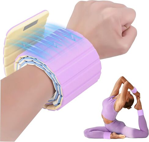 أوزان المعصم لأوزان الكاحل للنساء، زوج واحد (1.1 رطل/2.2 رطل لكل منهما) سوار من السيليكون المغناطيسي لذراع الساق للمنزل واليوجا والبيلاتيس والتمارين الرياضية والمشي والركض in Kuwait