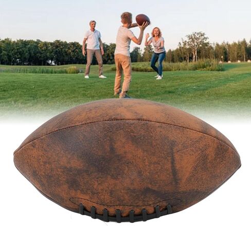 Pyhodi Training Football Size 9 PU Comfort Grip Vintage Design Durable Sports Ball with Enhanced Elasticity, Composite Leather Footballs for Game Match, Training and Recreational Play in Saudi Arabia