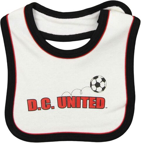 Outerstuff MLS Infant Boys D.C. United Soccer Club Goalie Creeper With Bib & Booties Set, 6-9 Months in Saudi Arabia