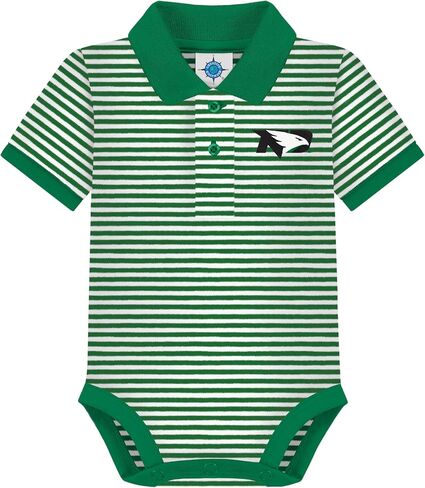 Creative Knitwear College Baby Striped Polo Bodysuit - Team Logo, Multiple Colors, for Boys & Girls (0-12 Months) in Kuwait