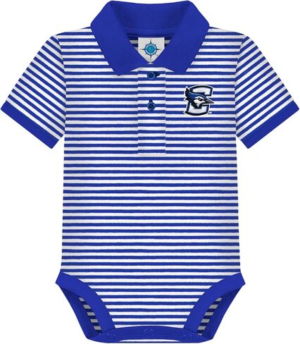 Creative Knitwear College Baby Striped Polo Bodysuit - Team Logo, Multiple Colors, for Boys & Girls (0-12 Months) in Kuwait