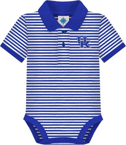 Creative Knitwear College Baby Striped Polo Bodysuit - Team Logo, Multiple Colors, for Boys & Girls (0-12 Months) in Kuwait