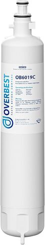 Overbest Replacement for GE® RPWFE, RPWF (Built-in CHIP) Refrigerator Water Filter,Compatible with GFE28GYNFS, GFE28GELDS, 3 Filters in Kuwait