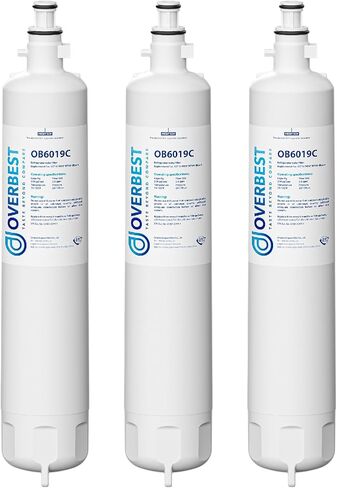 Overbest Replacement for GE® RPWFE, RPWF (Built-in CHIP) Refrigerator Water Filter,Compatible with GFE28GYNFS, GFE28GELDS, 3 Filters in Kuwait