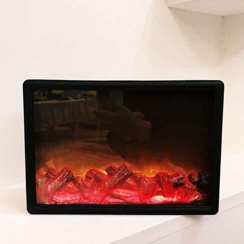 LED Flame Lamps, Simulated Fireplace Light, Christmas LED Flame Effect Light for Outdoor Indoor Table Window Terrace, Battery and USB Dual Use in Saudi Arabia