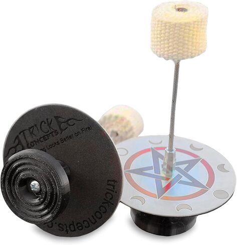 زوج من مشاعل النخيل الخماسية (مجموعة) - قبضة المقبض لرقص النار والتدفق، بواسطة: Trick Concepts in Kuwait