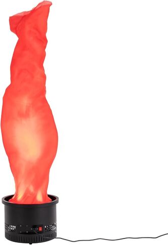 لهب نار صناعي واقعي، نار وهمية بطول 1 قدم مع 2 خرزة إضاءة LED (أحمر)، تأثير جو نار المعسكر الكهربائي لمرحلة الهالوين وإضاءة حفلات دي جي وملهى ليلي in Kuwait