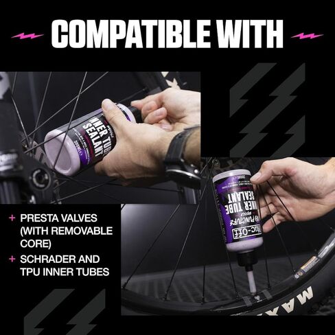 Muc-Off No Puncture Hassle Inner Tube Sealant, 10 fl oz - Bike Tube Puncture Repair Sealant - Bike Tire Sealant for MTB/Road/Gravel Bikes in Kuwait