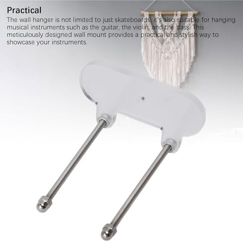 Skateboard Wall Hanger, 8 Packs Acrylic Wall Mount Display Holder with Hardware for Horizontal and Vertical Hanging of Skateboards, Longboards, Decks, Guitar, Violin, Bass in Kuwait
