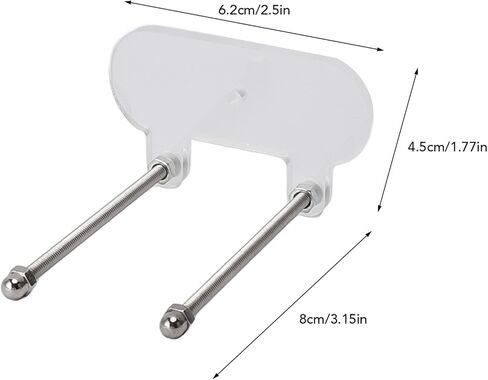 Skateboard Wall Hanger, 8 Packs Acrylic Wall Mount Display Holder with Hardware for Horizontal and Vertical Hanging of Skateboards, Longboards, Decks, Guitar, Violin, Bass in Kuwait