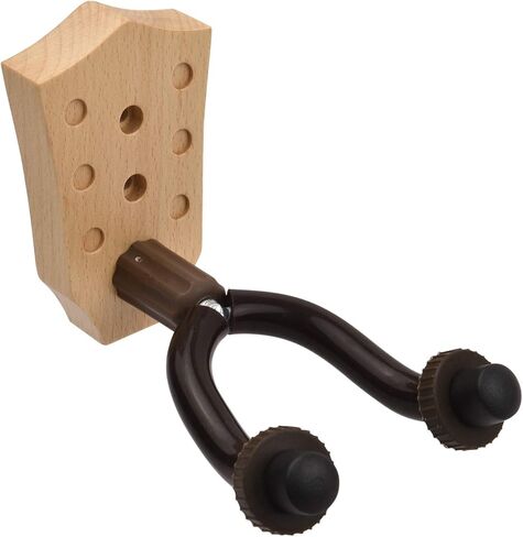 حامل حامل للتعليق على الحائط من خشب الزان، قضبان تثبيت حديدية، حامل عرض قابل للتعديل للكمان الكهربائي والكمان والمندولين القيثارة، خفيف الوزن 155 جرام وسهل التركيب (شماعة-2) in Kuwait