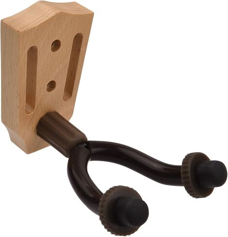 حامل حامل للتعليق على الحائط من خشب الزان، قضبان تثبيت حديدية، حامل عرض قابل للتعديل للكهرباء الصوتية والكمان والمندولين القيثارة، خفيف الوزن 155 جم وسهل التركيب (شماعة-3) in Kuwait