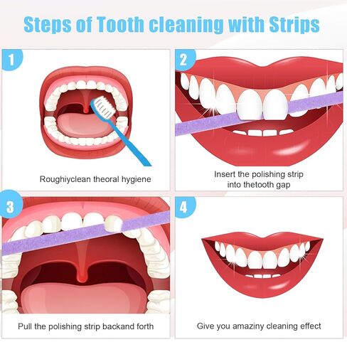 60Pcs Dental Polishing Strips 4mm x 150mm Dental Polisher Teeth Sanding Grinding Deep Finishing Tooth File Universal Dentals Abrasive Strips Tooth Polish Abrasive Strip for Oral Care Cleaning in Kuwait