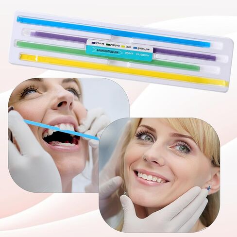 60Pcs Dental Polishing Strips 4mm x 150mm Dental Polisher Teeth Sanding Grinding Deep Finishing Tooth File Universal Dentals Abrasive Strips Tooth Polish Abrasive Strip for Oral Care Cleaning in Kuwait