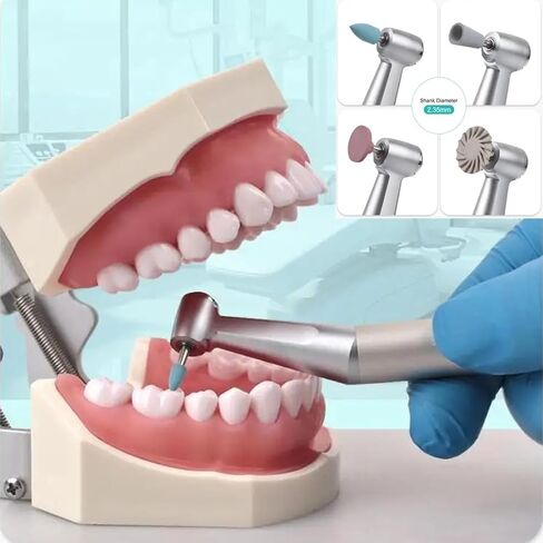 Dental Composite Polishing Kit Rubber Resin Polishing Wheel RA Disc Kit Grinding and Polishing Set Dentist Materials 12Pcs in Kuwait